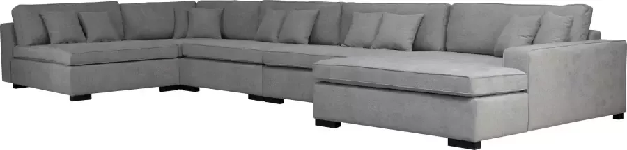 Home affaire Zithoek Skara XXL U-vorm Loungebank XXL met binnenveringsinterieur in vele overtrekkwaliteiten - Foto 3