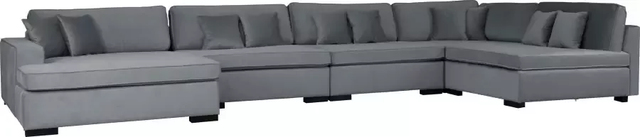 Home affaire Zithoek Skara XXL U-vorm Loungebank XXL met binnenveringsinterieur in vele overtrekkwaliteiten - Foto 3