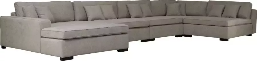 Home affaire Zithoek Skara XXL U-vorm Loungebank XXL met binnenveringsinterieur in vele overtrekkwaliteiten - Foto 3