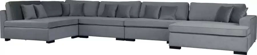 Home affaire Zithoek Skara XXL U-vorm Loungebank XXL met binnenveringsinterieur in vele overtrekkwaliteiten - Foto 3