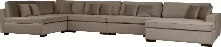 Home affaire Zithoek Skara XXL U-vorm Loungebank XXL met binnenveringsinterieur in vele overtrekkwaliteiten - Foto 4