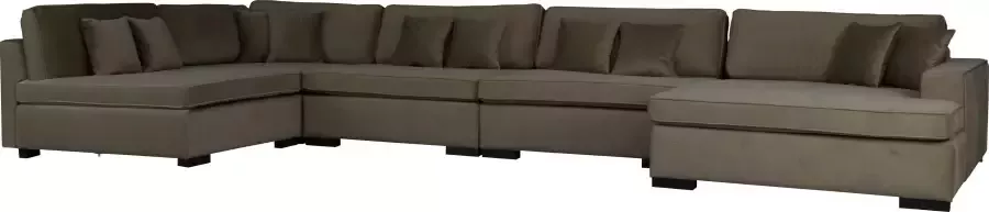 Home affaire Zithoek Skara XXL U-vorm Loungebank XXL met binnenveringsinterieur in vele overtrekkwaliteiten - Foto 3