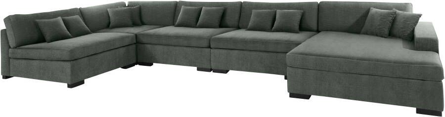 Home affaire Zithoek Skara XXL U-vorm Loungebank XXL met binnenveringsinterieur in vele overtrekkwaliteiten - Foto 6