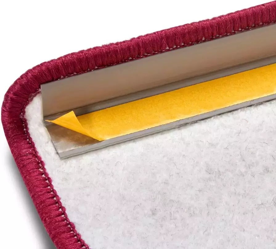 Hanse Home Exclusiv Tredemat Liberty Uni robuust volle kleuren mêlee trap afgehecht 15-delige set