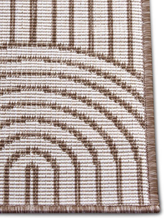 Hanse Home Pangli Binnen & Buitenkleed Flatweave Taupe - Foto 4