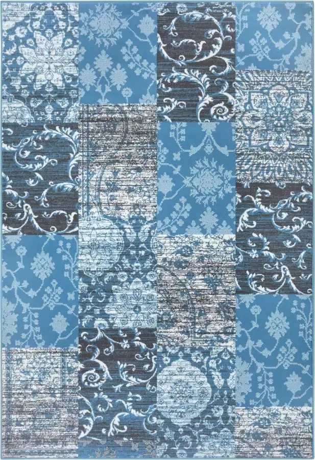 Hanse Home Patchwork vloerkleed Bloques lichtblauw 160x230 cm - Foto 3