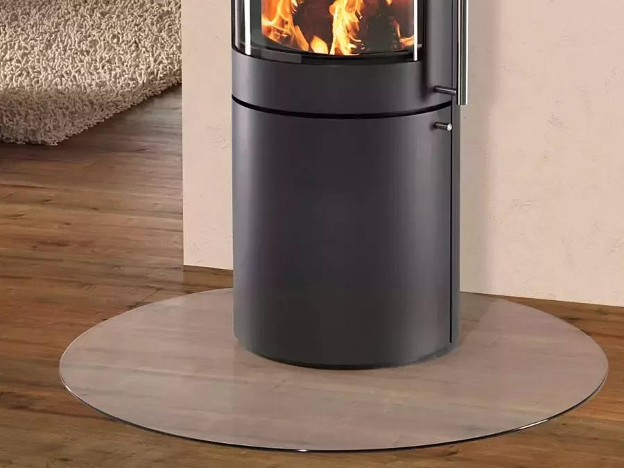 Hanseatic Heathus Bodemplaat Heathus Rond 110 Glas Rond Ø 110 cm als bescherming tegen vonken