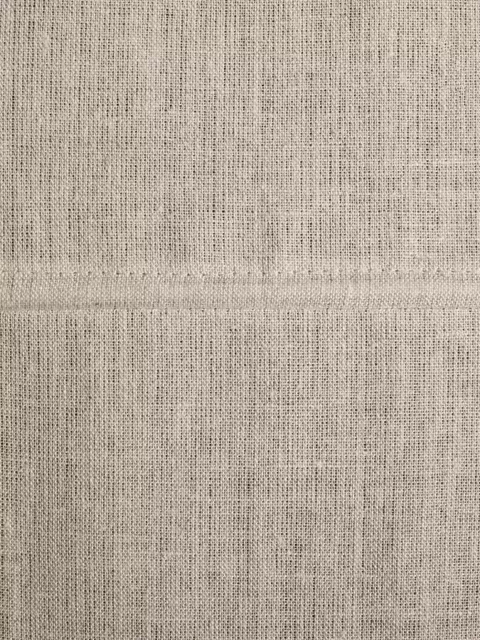 Kutti Romeins rolgordijn Metis linnen uni ondoorzichtig vouwgordijn met lussen 100% puur linnen (1 stuk) - Foto 3