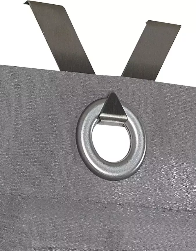 Kutti Vouwgordijn Kessy Bessy halftransparant katoen polyester op te hangen met haken (1 stuk) - Foto 2