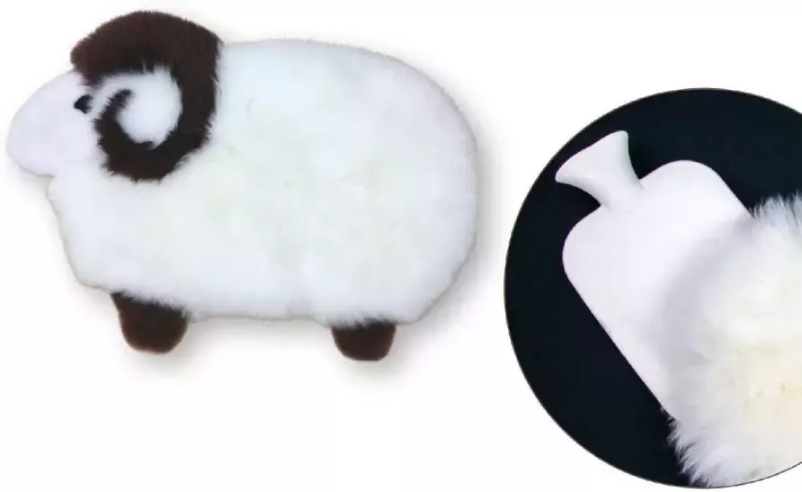 Heitmann Felle Vachtvloerkleed Sheep Vloerkleed voor de kinderkamer motief schaap echte lamsvacht kinderkamer