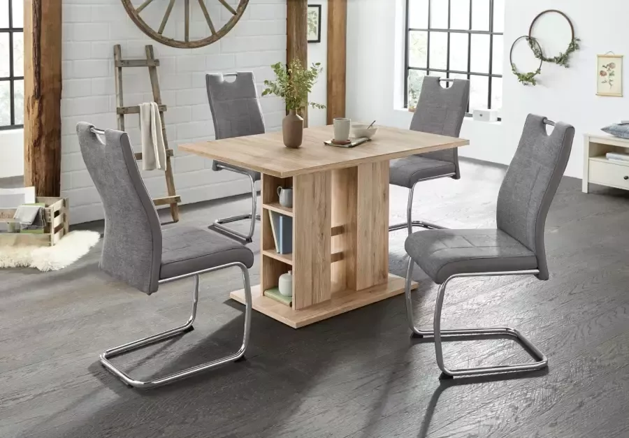 HELA Eethoek ALINA G bestaande uit een tafel en 4 stoelen (set 5-delig)