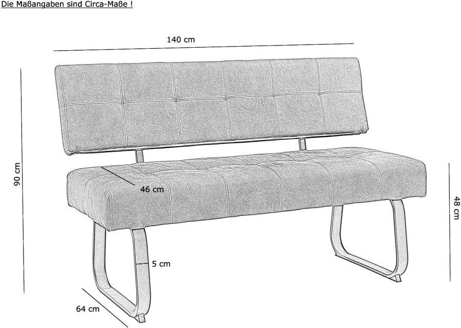 HELA Eethoek Luise I G (bank stoelen tafel) Comfortstoel met veren bestseller tafelgroep eetkamer (set 4-delig) - Foto 4