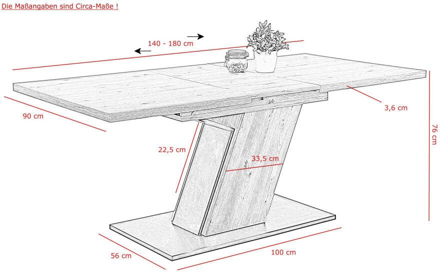 HELA Eethoek Luise I G tafel zitbank stoelen Uittrekbare tafel 140 180 cm eetkamer bestseller (set 4-delig) - Foto 11