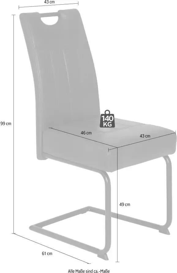 HELA Eetkamerstoel Betty 2 of 4 stuks met binnenvering bekleding (set) - Foto 2