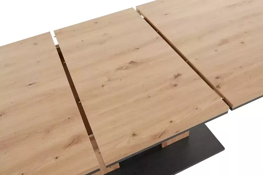 Hela EMOB Eettafel Atnalta 160 210x90 cm-artisan gebrand hout Kantoortafels Bruin Spaanplaat Kantoortafels Op voorraad - Foto 6