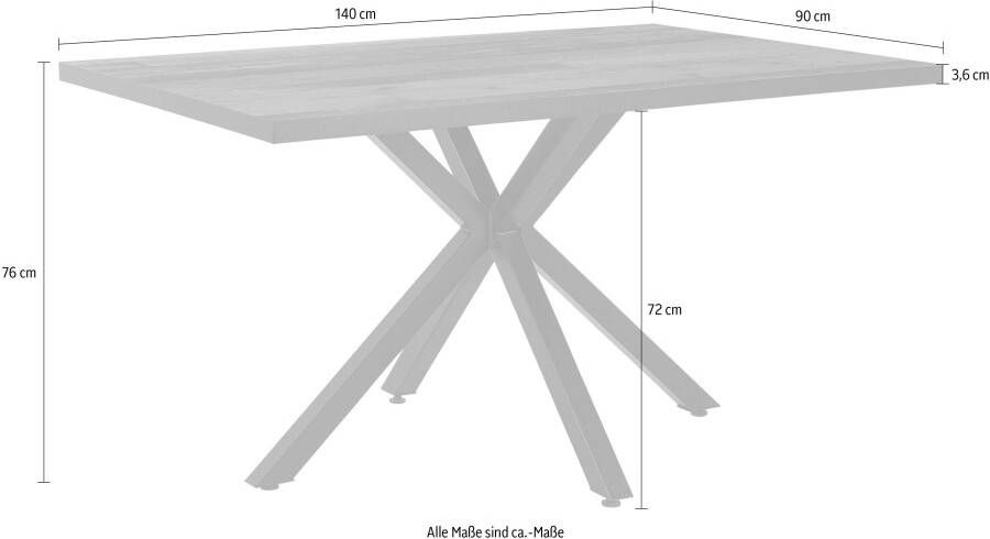 HELA Eettafel Cleo I T Breedte ca. 140 cm - Foto 7