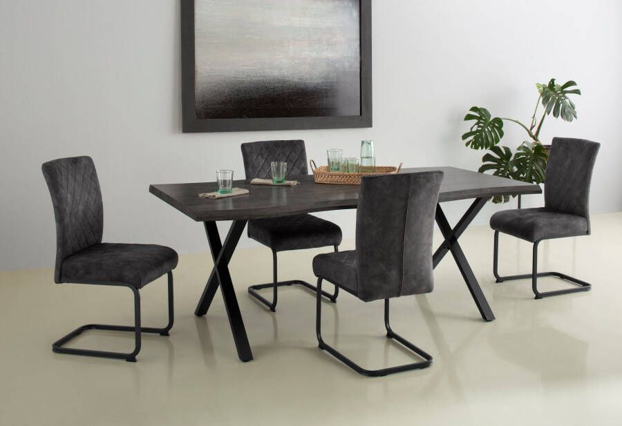 HELA Eettafel GRETA BESTSELLER Boomrandtafel (nabootsing) verschillende maten 46mm dikte keukentafel - Foto 6