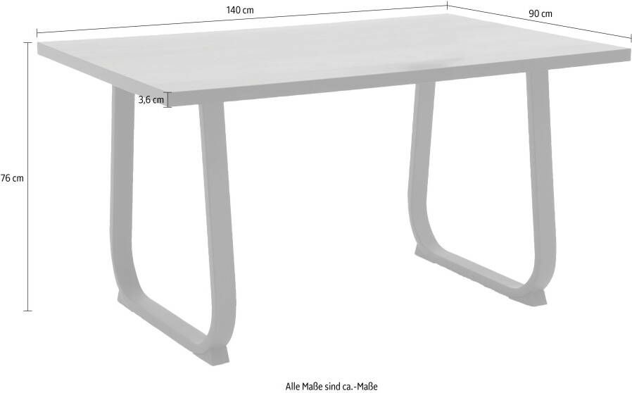 HELA Eettafel Luise T Breedte 140 cm - Foto 3