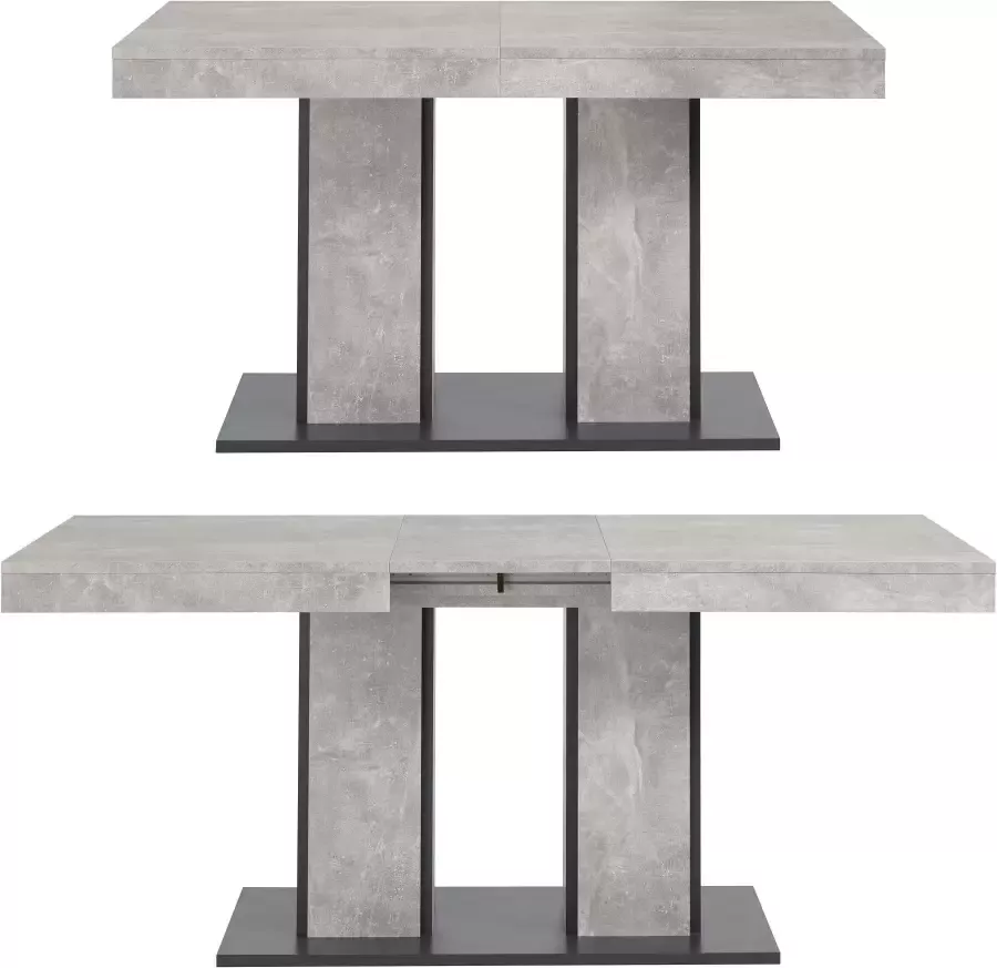 HELA Eettafel Rosé Uittrekfunctie breedte 140-180 cm