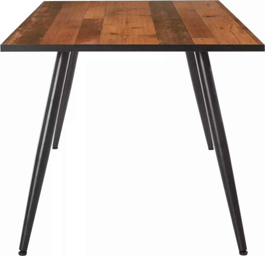 Hela EMOB Eettafel Sinba 160x90 cm-Oldwood Keukentafels Bruin Metaal; Spaanplaat Keukentafels Op voorraad - Foto 2