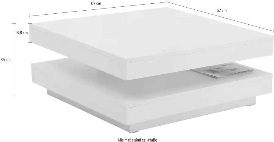 Home affaire Salontafel Ben met roterende plaat - Foto 7