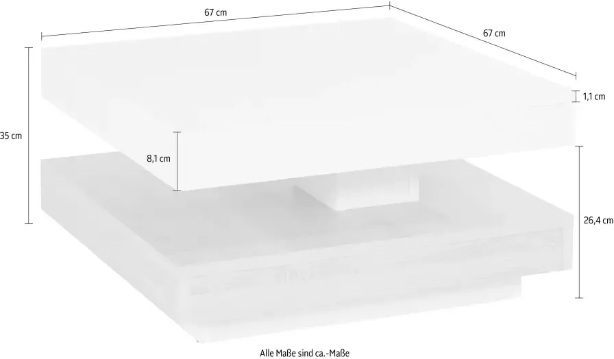 Home affaire Salontafel Ben met roterende plaat - Foto 6