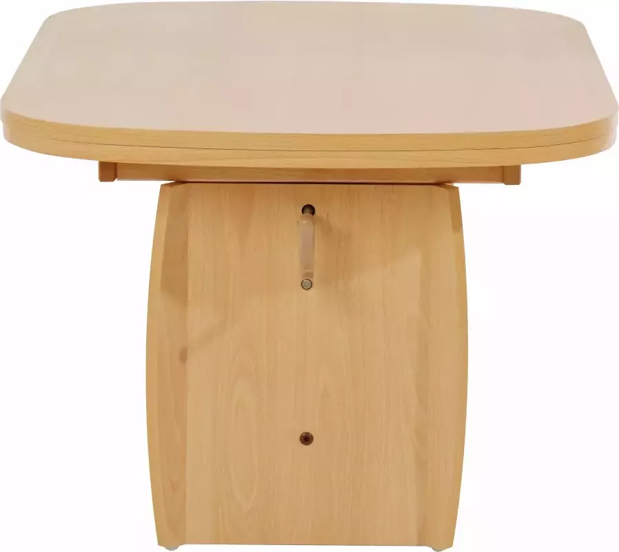 Hela EMOB Salontafel Mihanne 90 142x68x52 62 cm-beuk Ovale salontafels Bruin Spaanplaat Ovale salontafels Op voorraad - Foto 2