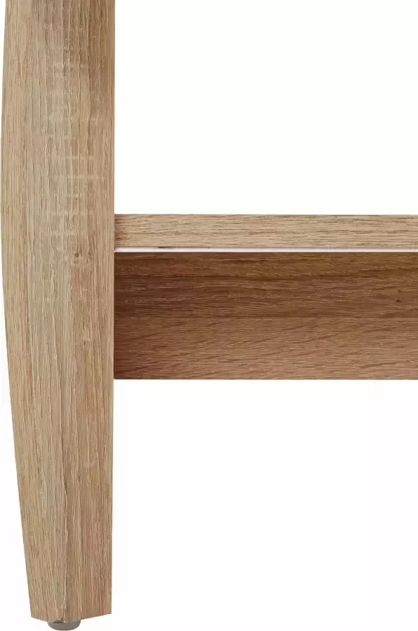 Hela EMOB Salontafel Mihanne 90 142x68x52 62 cm-sonoma eik Ovale salontafels Bruin Spaanplaat Ovale salontafels Op voorraad - Foto 5