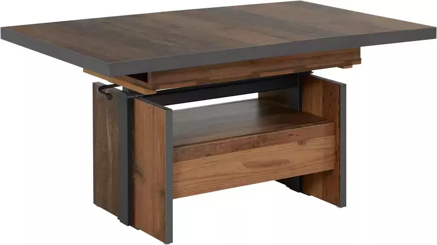 HELA Salontafel Noah uittrekbaar en in hoogte verstelbaar met lade vintage-look - Foto 12