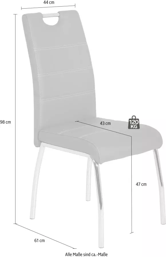 HELA Stoel Susi 2 of 4 stuks met handgreep (set) - Foto 2