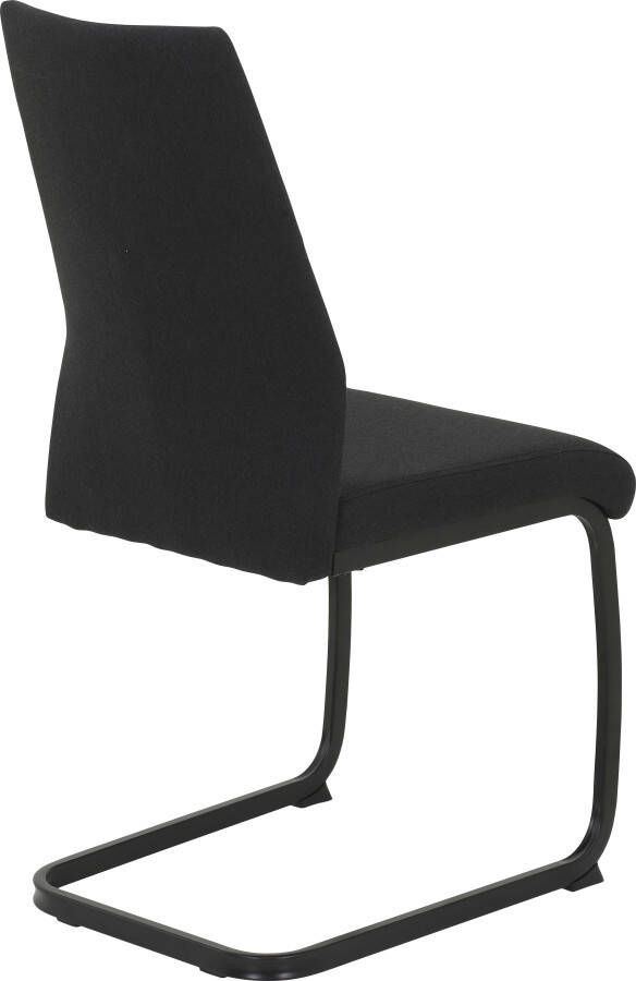 HELA Vrijdragende stoel Ariana eetkamerstoel Gecertificeerde 'Waterfree' stof zeer robuust 140 kg draagvermogen (set) - Foto 2