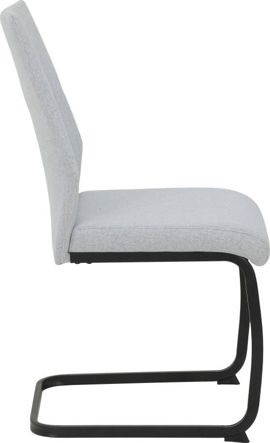HELA Vrijdragende stoel Ariana eetkamerstoel Gecertificeerde 'Waterfree' stof zeer robuust 140 kg draagvermogen (set) - Foto 3