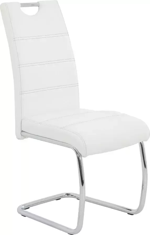 HELA Vrijdragende stoel Flora eetkamerstoelen Vrijdragende stoel set: 1 2 of 4 stuks hoog zitcomfort - Foto 5