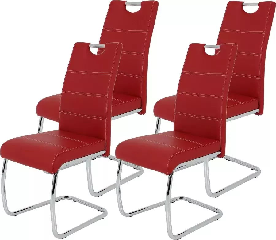 HELA Vrijdragende stoel Flora eetkamerstoelen Vrijdragende stoel set: 1 2 of 4 stuks hoog zitcomfort - Foto 2