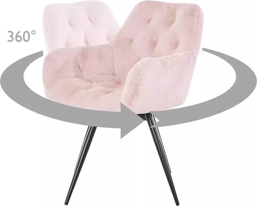 HELA Vrijdragende stoel Flora eetkamerstoelen Vrijdragende stoel set: 1 2 of 4 stuks hoog zitcomfort - Foto 3