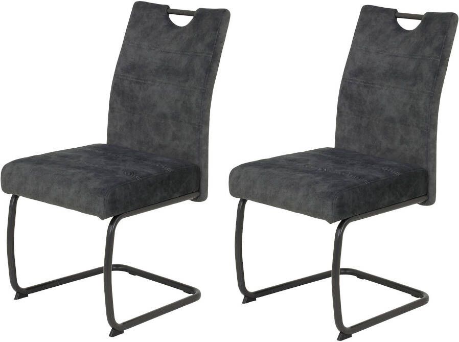 HELA Vrijdragende stoel LAURINA Comfortzitting met veren (set) - Foto 1