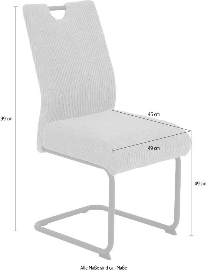HELA Vrijdragende stoel MERKUR XL (set) - Foto 1