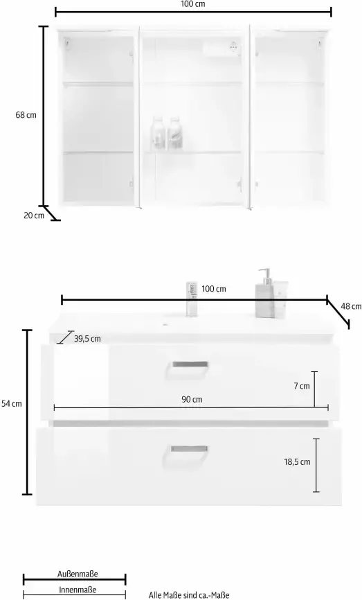 HELD MÖBEL Badkamerserie Ravenna met soft-close functie - Foto 4