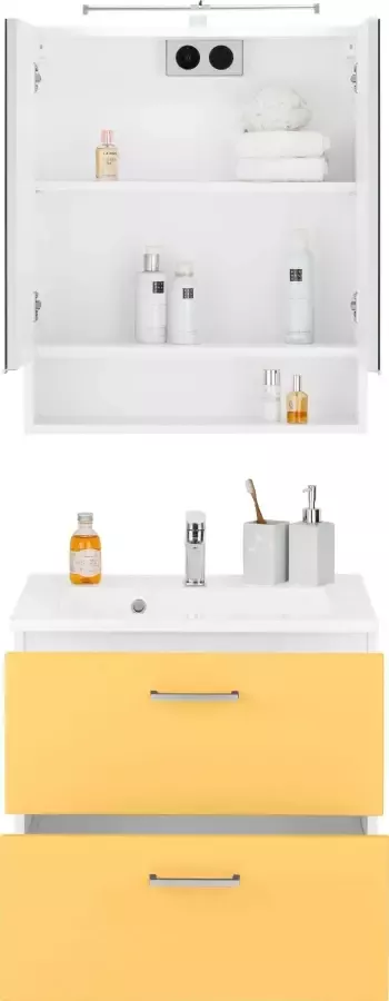 Welltime Badkamerserie Ribera Spiegelkast breedte 60 cm wastafelonderkast (2-delig) - Foto 5