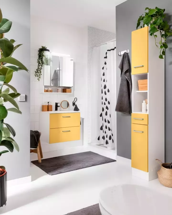 Welltime Badkamerserie Ribera Spiegelkast breedte 60 cm wastafelonderkast (2-delig) - Foto 1