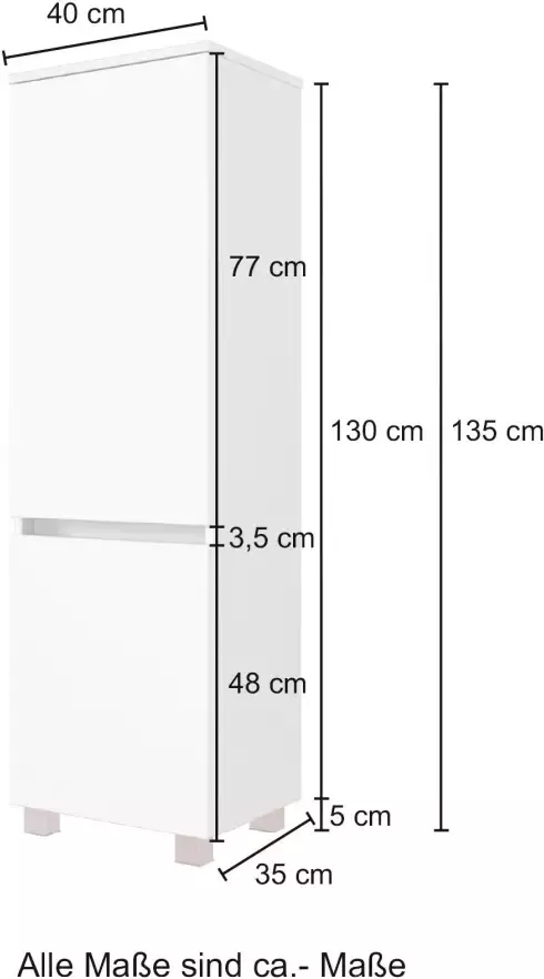 HELD MÖBEL Halfhoge kast Baabe Badkamermeubel breedte 40 cm - Foto 4