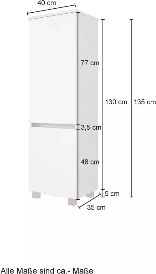 HELD MÖBEL Halfhoge kast Kaunas 40 cm breed met soft-close functie - Foto 7