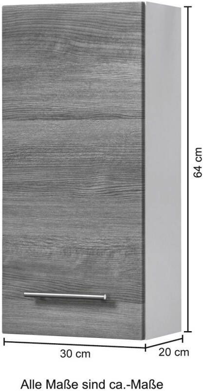 HELD MÖBEL Hangend kastje Trento Badkamermeubel breedte 30 cm 1 deur 2 planken Made in Germany - Foto 6