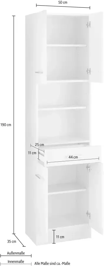 HELD MÖBEL Hoge kast Ribera - Foto 3