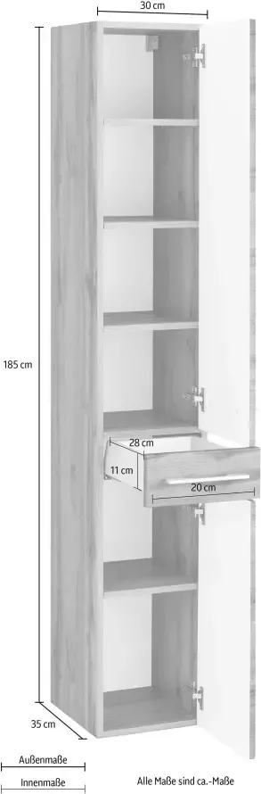 Welltime Hoge kast Soria - Foto 3