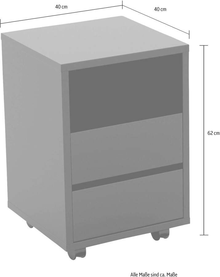 Helvetia Meble Bureauset AGAPI bestaande uit bureau en verrijdbaar ladeblok in een modern ontwerp (set 2-delig)