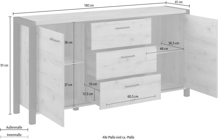 Helvetia Meble Dressoir Aktiv Breedte 180 cm - Foto 2