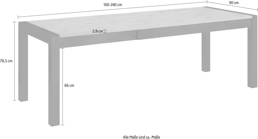 Helvetia Meble Eettafel Aktiv Breedte 160 cm uittrekbaar tot 240 cm. Breedte 120 cm - Foto 4