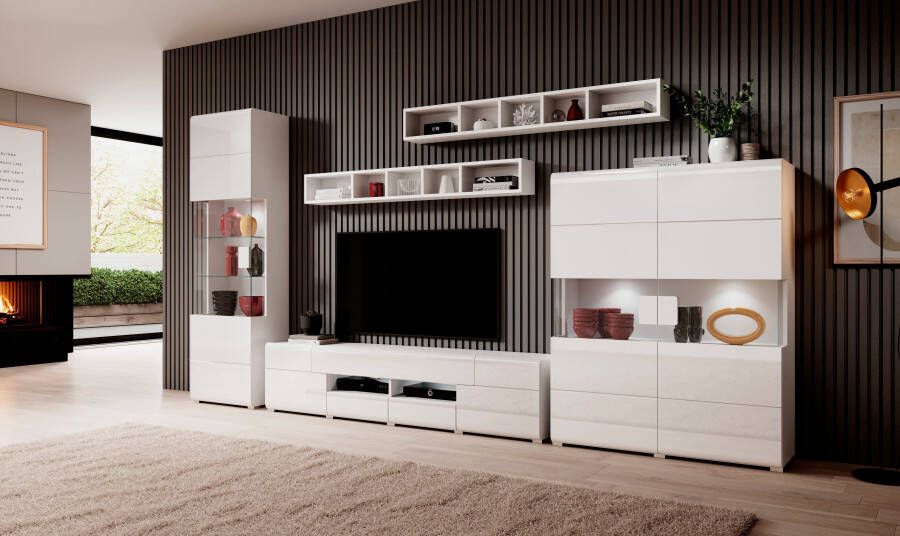 INOSIGN Highboard Toledo Breite 121 5 cm trendige Hochkommode mit 2 Türen Hoogte 152 cm - Foto 3