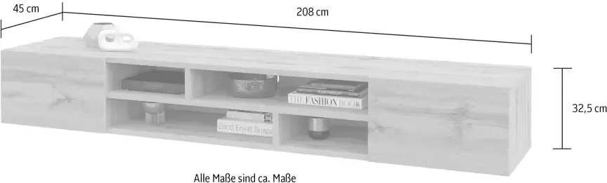 Helvetia Meble Tv-meubel Coby Breedte 208 cm - Foto 5